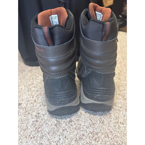 MENS Columbia Bugaboot III Waterproof Leather Winter Boots Sz 8 Brown BLK - Picture 4 of 8